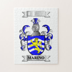 Puzzle Marino Nom de famille italien et blason