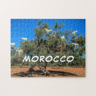 Puzzle Maroc Chèvres amusantes dans les arbres