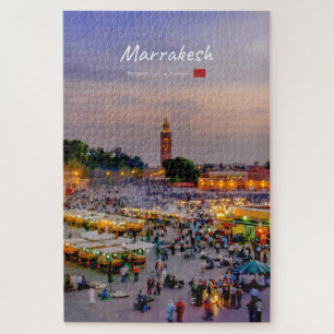 Puzzle Marrakech, Maroc - Place Jemaa el Fnaa