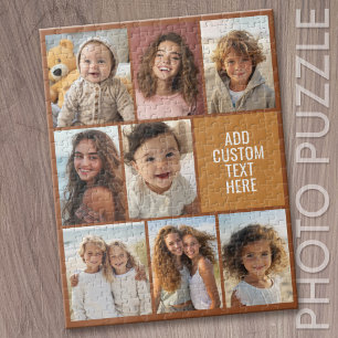 Puzzle Marron et miel 8 Collage de photos et texte
