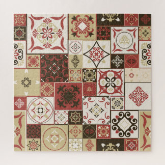 Puzzle Marsala Marsala Marsala Motif en Carrelage