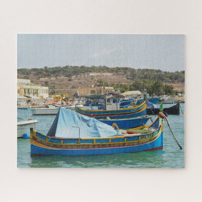 Puzzle Marsaxlokk - Le village de pêcheurs de Malte (Horizontal)