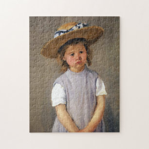 Puzzle Mary Cassatt "enfant dans un chapeau de paille "