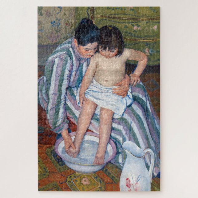 Puzzle Mary Cassatt - Le bain de l'enfant / Le bain (Vertical)