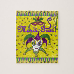 Puzzle Masque de bouffon Mardi Gras Arlequin