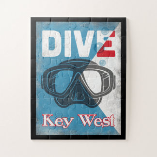Puzzle Masque de plongée Key West Vintage