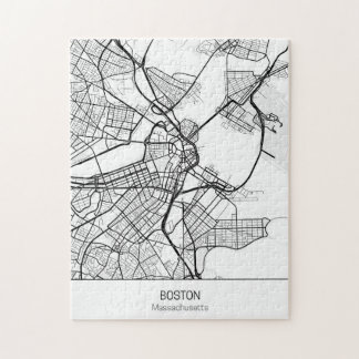Puzzle Massachusetts minimalistes de Boston