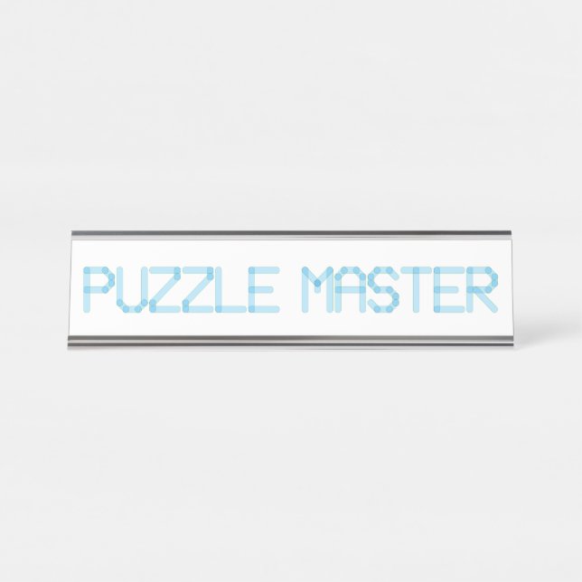 PUZZLE MASTER SCHREIBTISCHNAMENSPLAKETTE (Vorderseite )