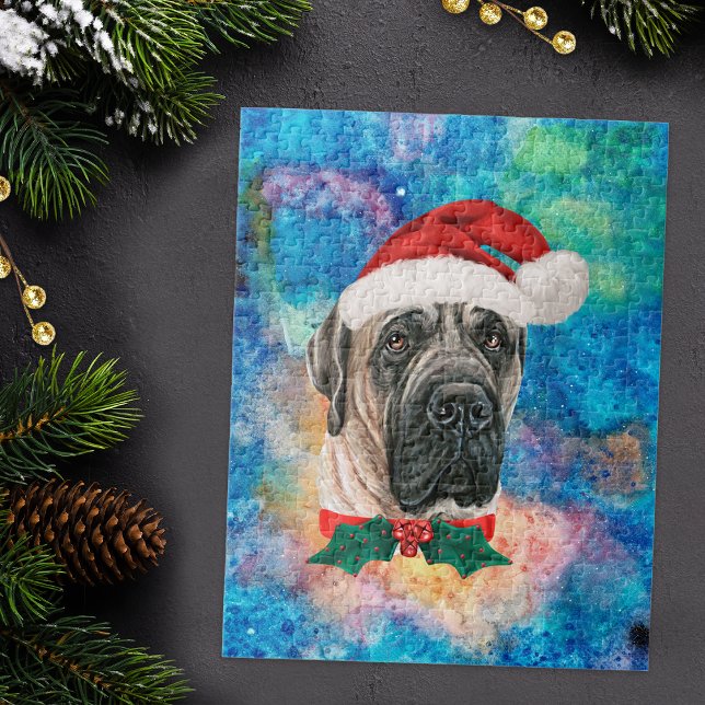 Puzzle Mastiff anglais race Chien Noël (Créateur téléchargé)