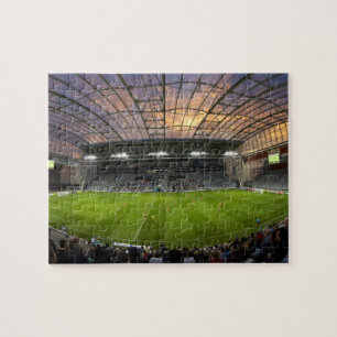 Puzzle Match de football, Forsyth Barr Stadium, Dunedin