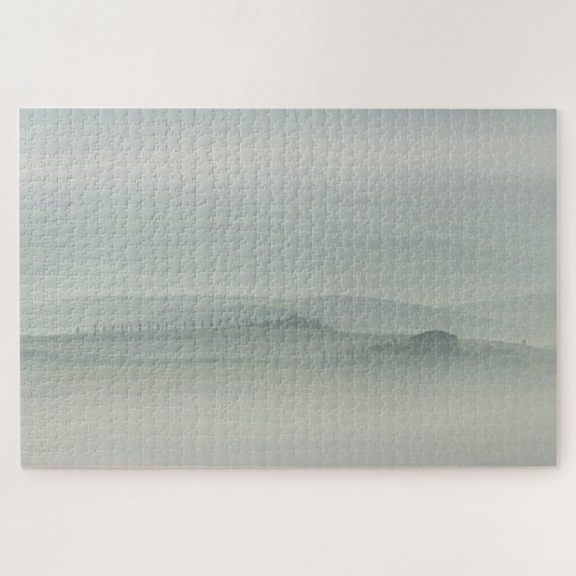 Puzzle Matin en pastel en Toscane brumeuse (Horizontal)