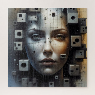 Puzzle Matrice d'art Abstraite fille