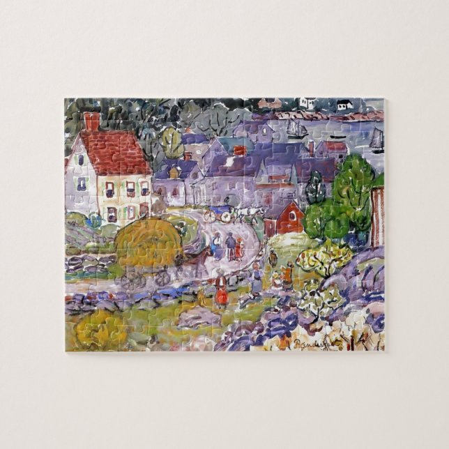 Puzzle Maurice Prendergast- le chariot de foin (Horizontal)