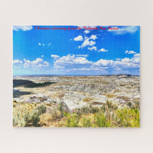 Puzzle Mauvaises Terres Nouveau-Mexique.voeux de Noël