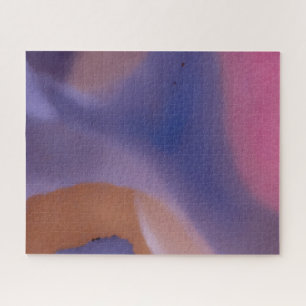 Puzzle « Mauve Mirage Flow » – Abstrait Rose Bleu Pêche