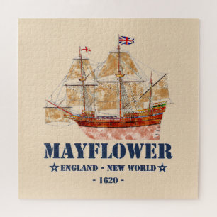 Puzzle Mayflower Tall Ship - Angleterre vers le Nouveau M
