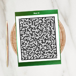 Puzzle Maze Dix Vert   Cartes d'activité