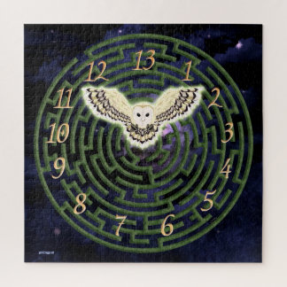 Puzzle Maze et Chouette 13 heures Art d'Imaginaire