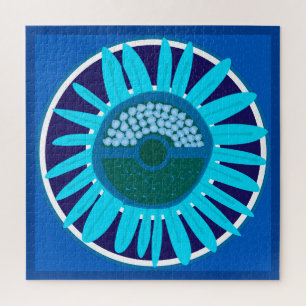 Puzzle Mazipoodles Sunflower Sunshine : Bleu 1