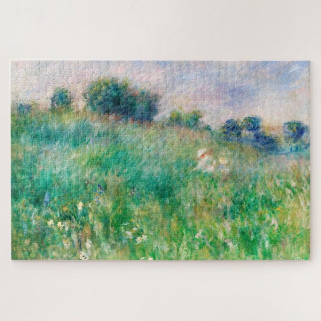 Puzzle Meadow by Auguste Renoir Green Woman Child (Horizontal)