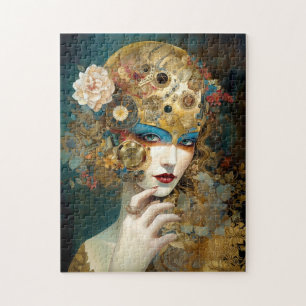 Puzzle Mécanique Lady Robotique Imaginaire Sci-Fi