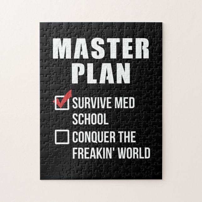 Puzzle Med School Graduation Master Plan (Vertical)