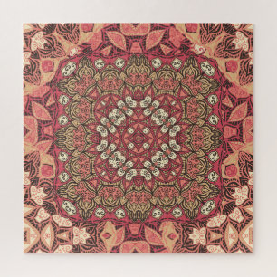 Puzzle Médaillon indien, ornement ethnique boho
