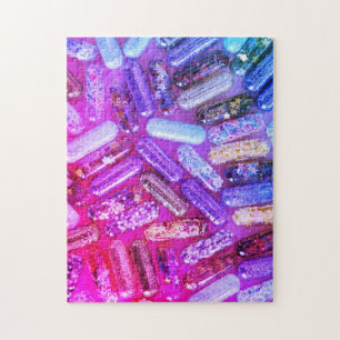 Puzzle Médicament de parties scintillantes d'infirmière