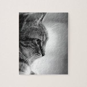 Puzzle Méditation de chats noir et blanc
