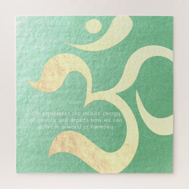 Puzzle Méditation Yoga Instructeur Vie Coach OM Citations (Vertical)