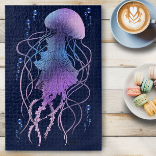Puzzle Méduse Éthérée Violet Bleu