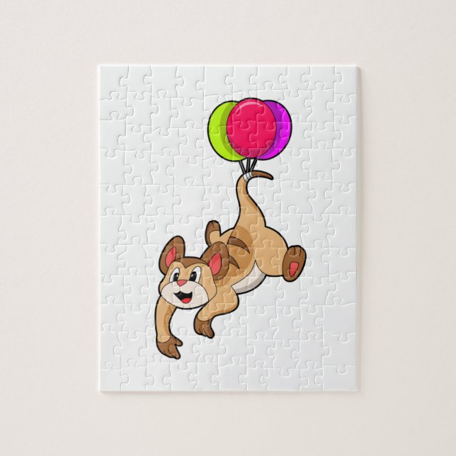Puzzle Meerkat avec ballon (Vertical)