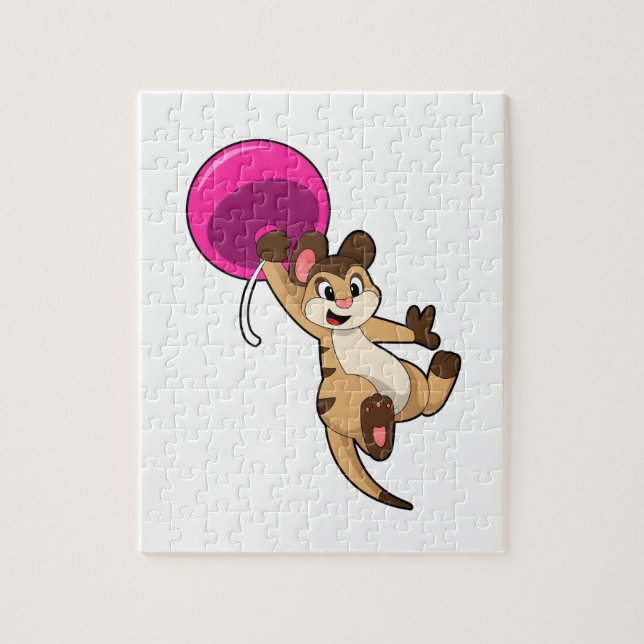 Puzzle Meerkat avec ballon (Vertical)