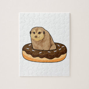 Puzzle Meerkat avec Donut