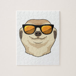 Puzzle Meerkat avec lunettes de soleil