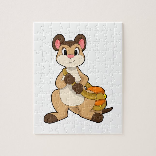 Puzzle Meerkat avec sac (Vertical)