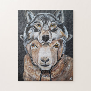Puzzle Méfiez-vous des faux alphas Peinture d'Alfred Fox