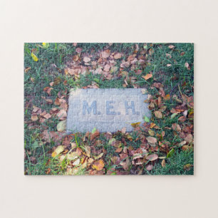 Puzzle Meh Gravestone Morbid Humour Cimetière Geek Funny