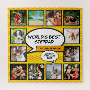 Puzzle Meilleur beau-père Stepdad 12 Dessins de BD photo 