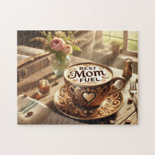 Puzzle Meilleur Carburant de Maman Moment Café Cosy