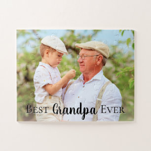 Puzzle Meilleur Grand-Père Pops Papa Jamais Photo