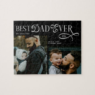 Puzzle Meilleur Papa Ever 2 Photos Cadeaux Fête des Pères