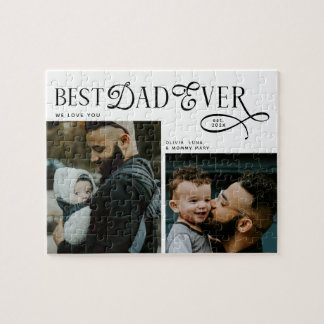 Puzzle Meilleur Papa Ever 2 Photos Cadeaux Fête des Pères