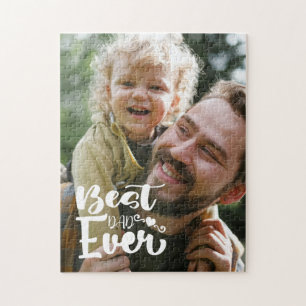 Puzzle Meilleur papa Fête des pères photo personnalisée P