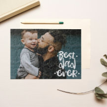 Meilleur papa jamais Cadeau personnalisé de photo 