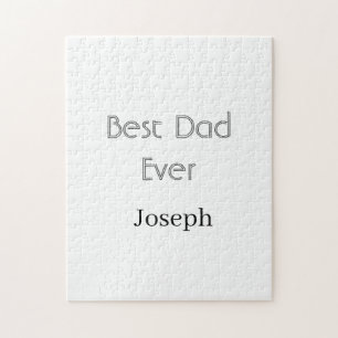 Puzzle Meilleur papa jamais nom simple minimal fête des p