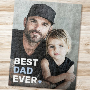 Puzzle Meilleur papa jamais photo coeur fête des pères
