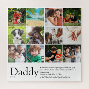 Puzzle Meilleur papa, papa, définition de père 12 Photo F