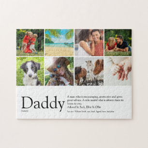 Puzzle Meilleur Papa, Papa, Définition de Père 6 Collage