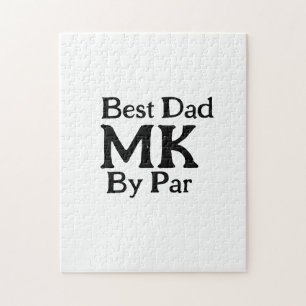 Puzzle Meilleur papa par monogramme fête des pères rusti